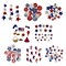 Patriotic Craft & Sewing Button Variety Pack – 120 Pieces in 8 Packs